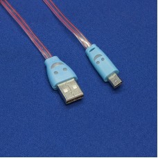 Светящийся в темноте кабель USB - micro USB для зарядки телефона