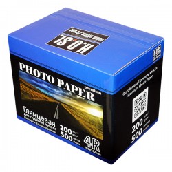 Фотобумага для струйных принтеров HOST глянцевая 4R (102x152), 200 гр./м2 (500 листов)
